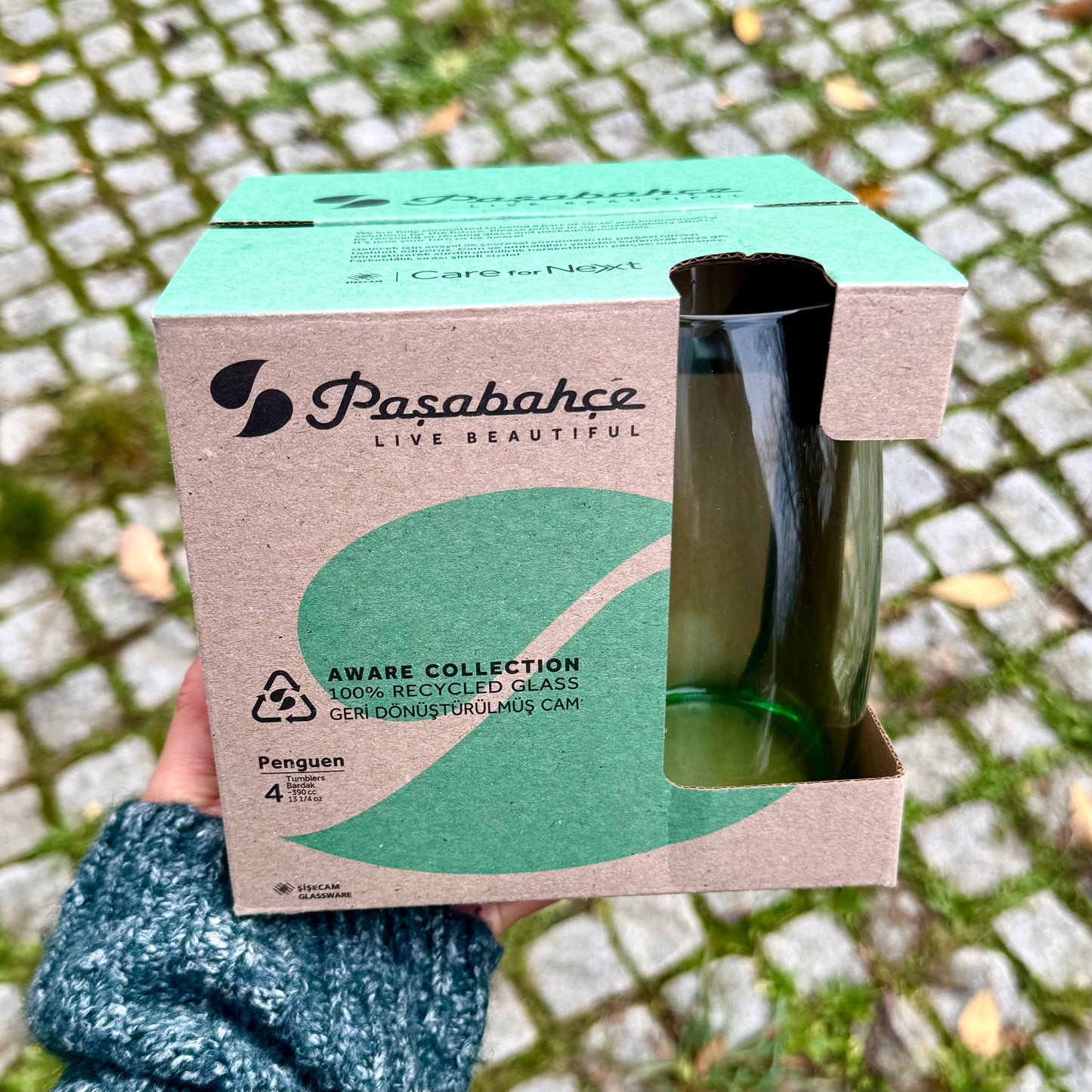 Pakke med 4 glas der danser, 390 ml