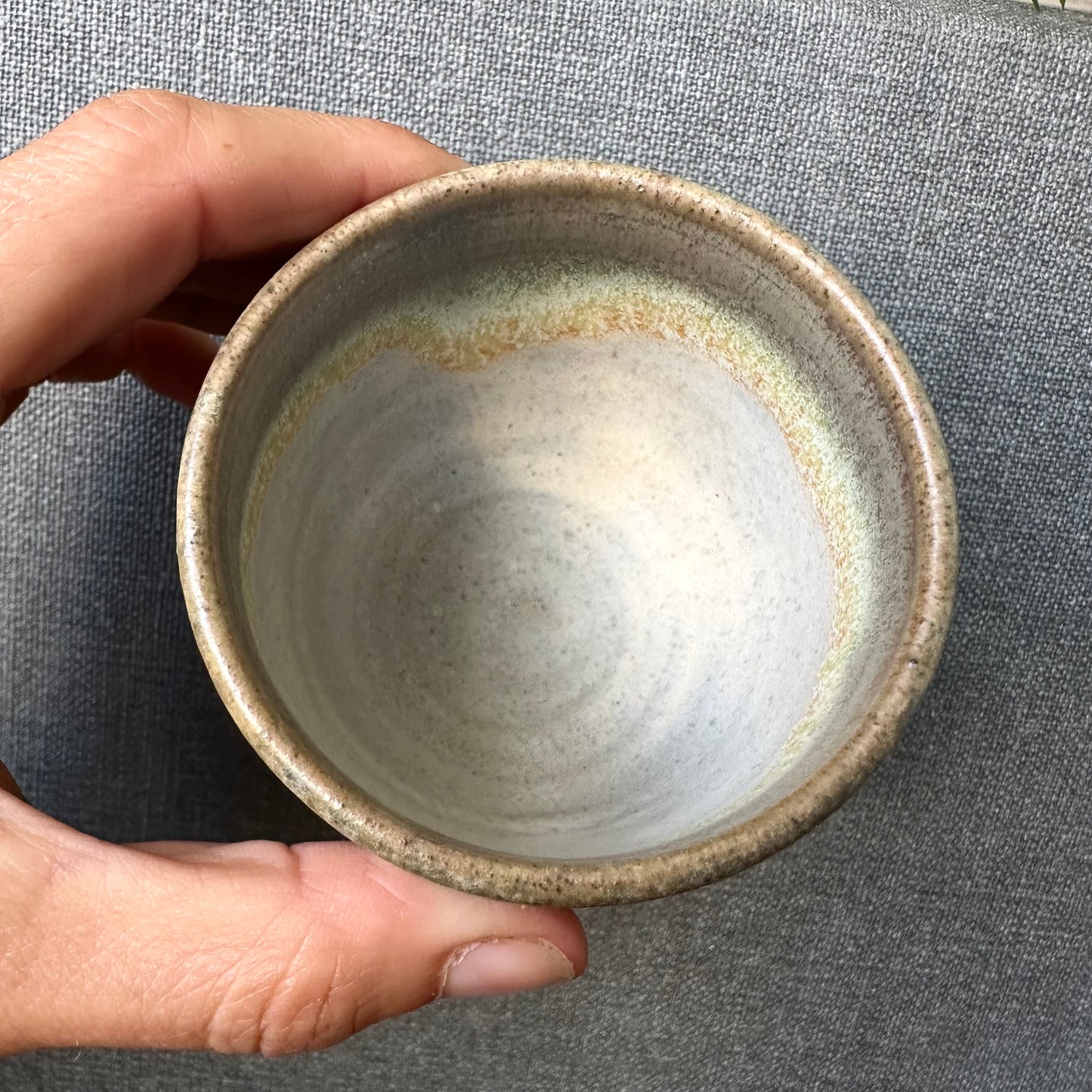 Espressokopper, grøn med hvid midte