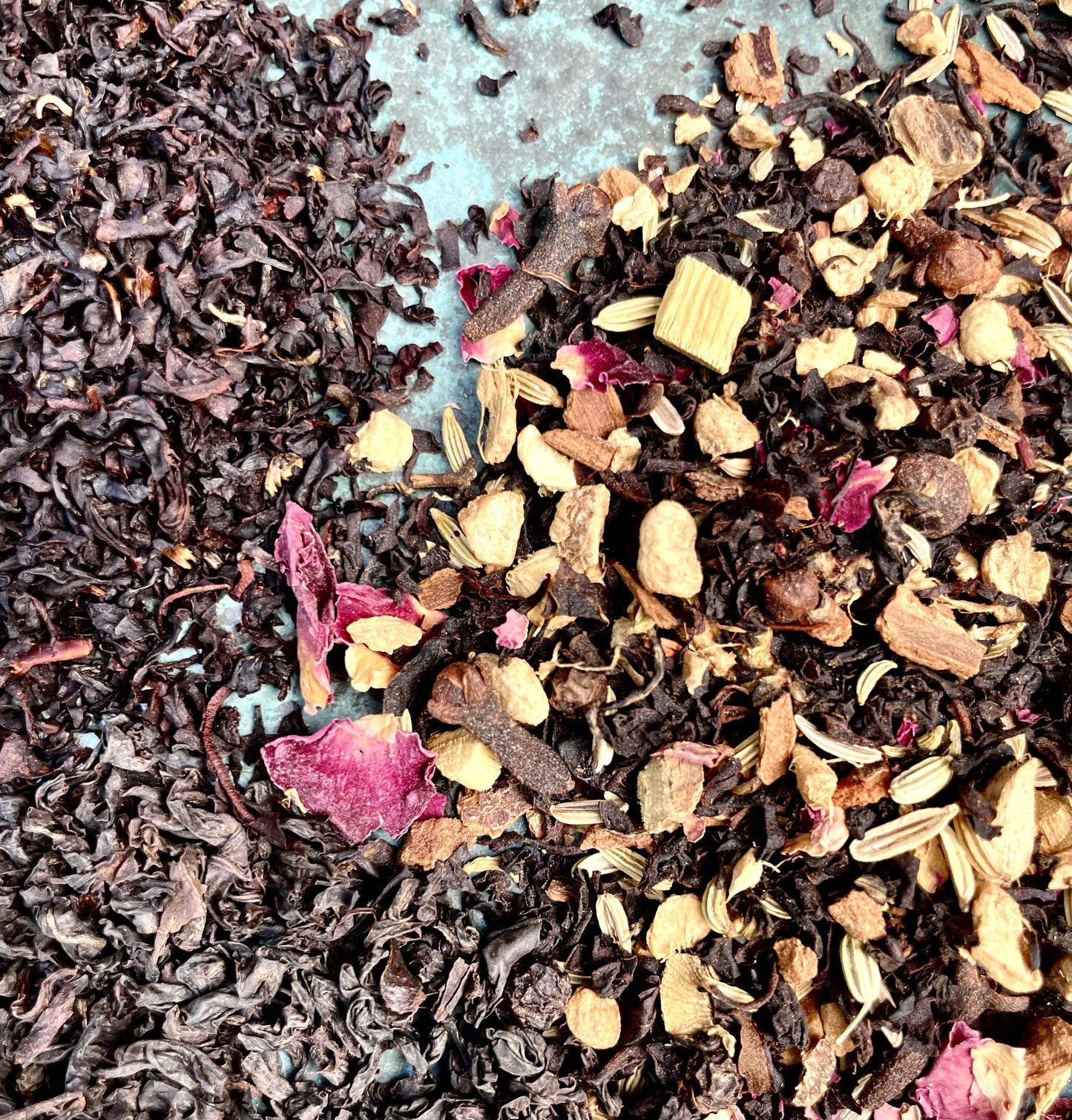3 teer, chai, earl grey, Kenya black