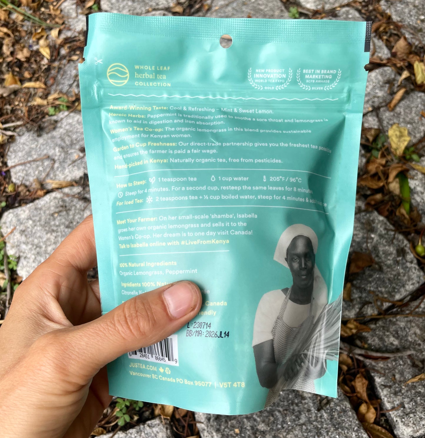Pebermint detox, I refill pose