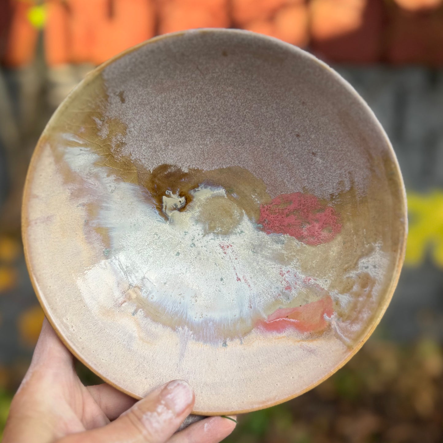 Skål med lyserøde nuancer