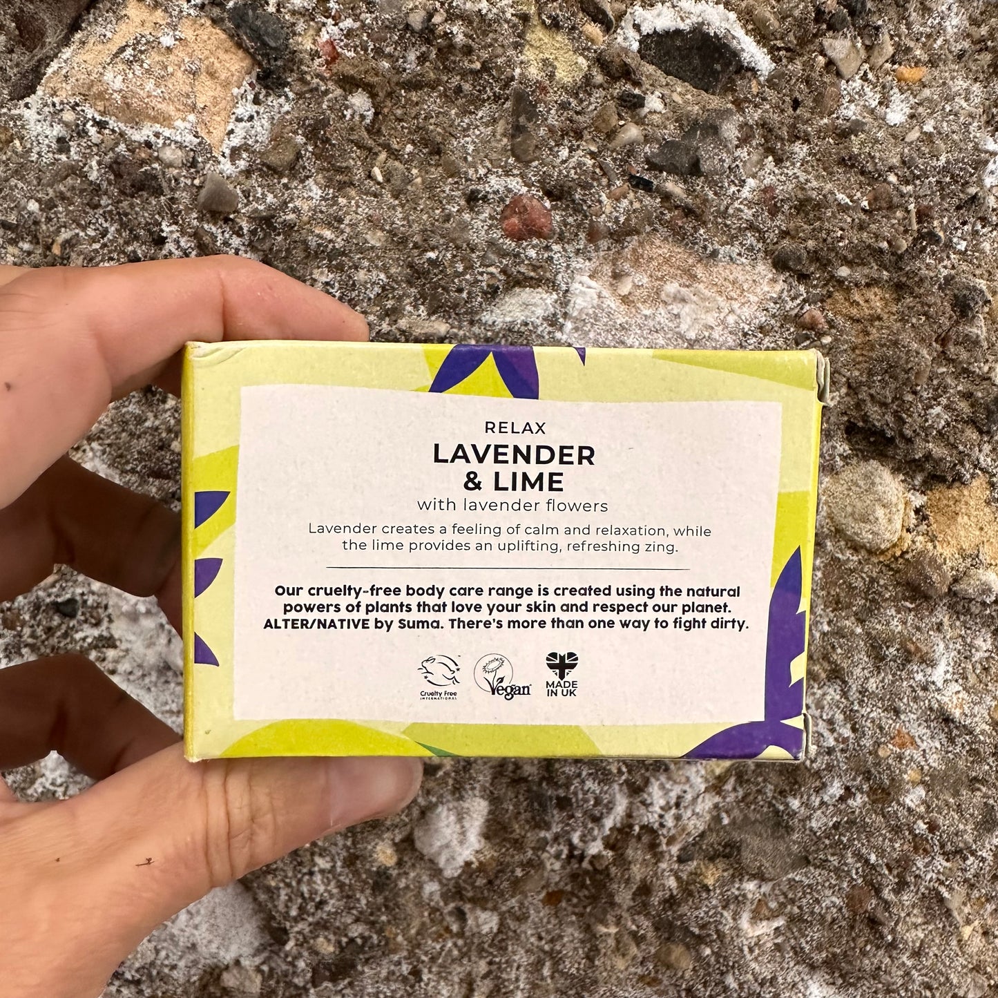 Lavendel og lime sæbe