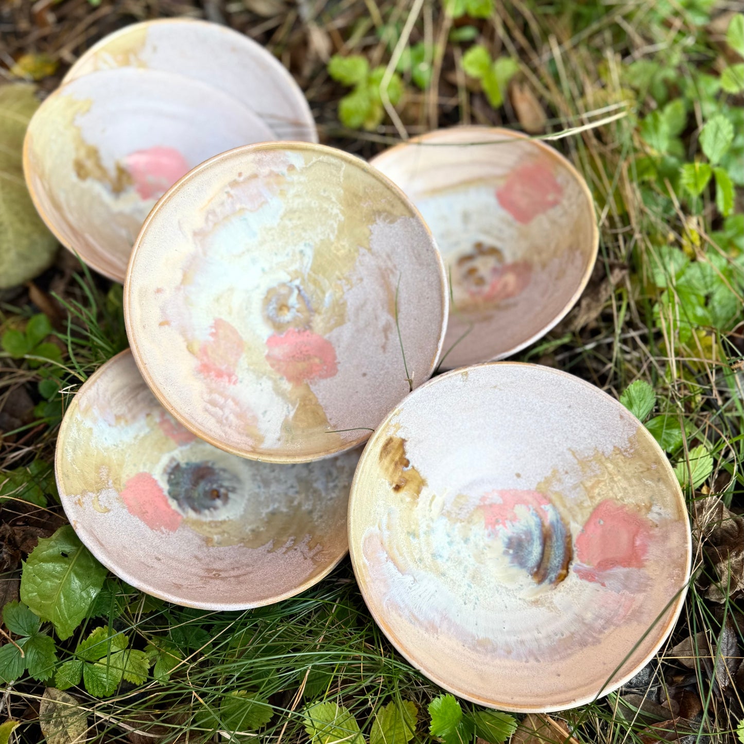 Skål med lyserøde nuancer