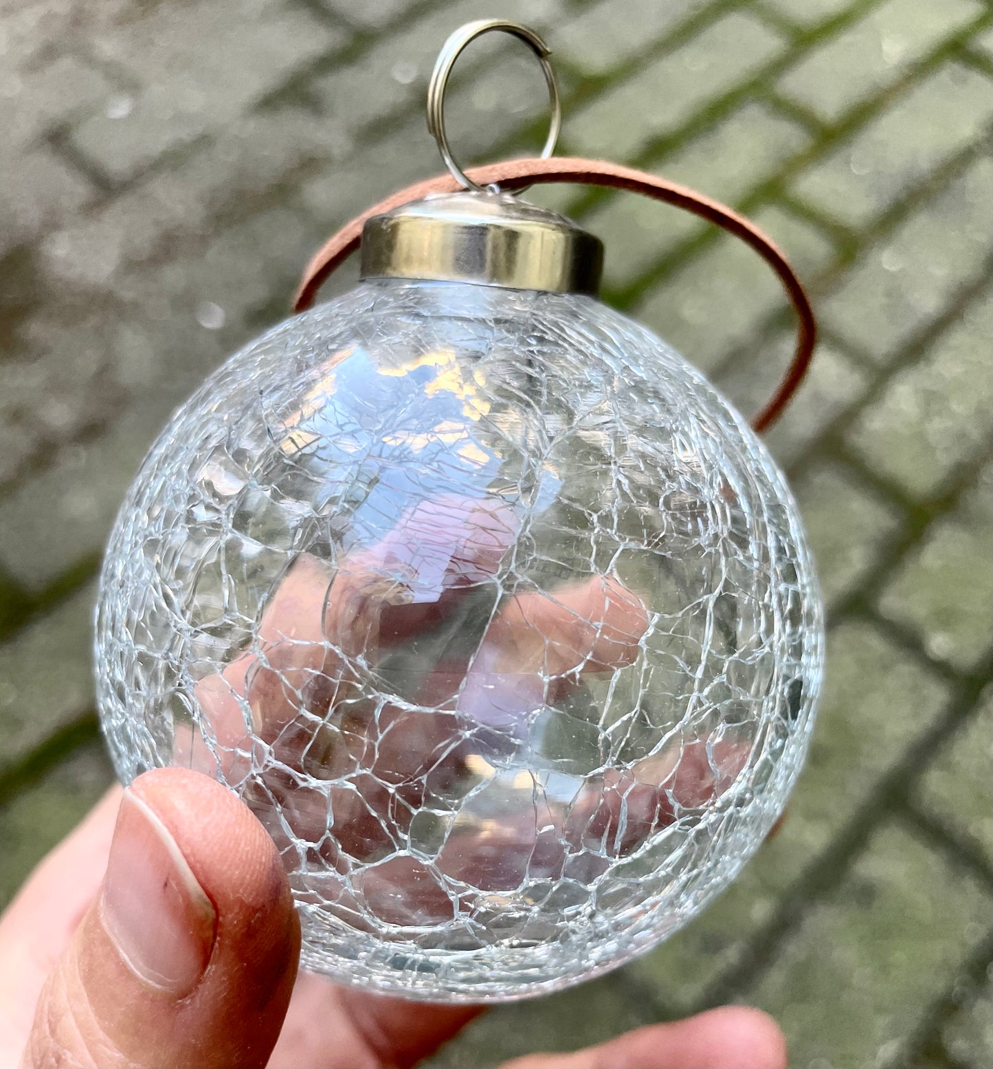 4 smukke, gedigne glaskugler