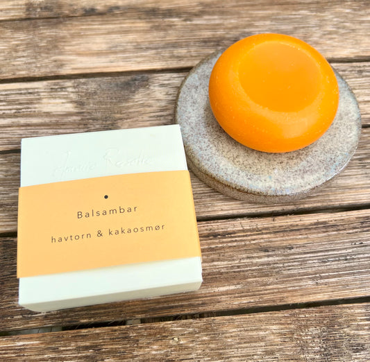 Balsambar med cacaosmør og havtorn