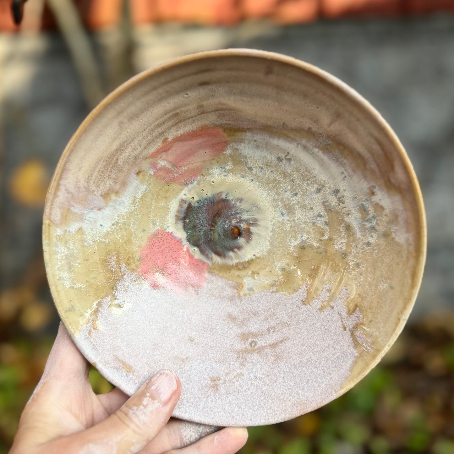 Skål med lyserøde nuancer