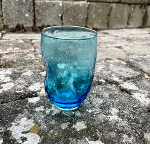 Vandglas, blå