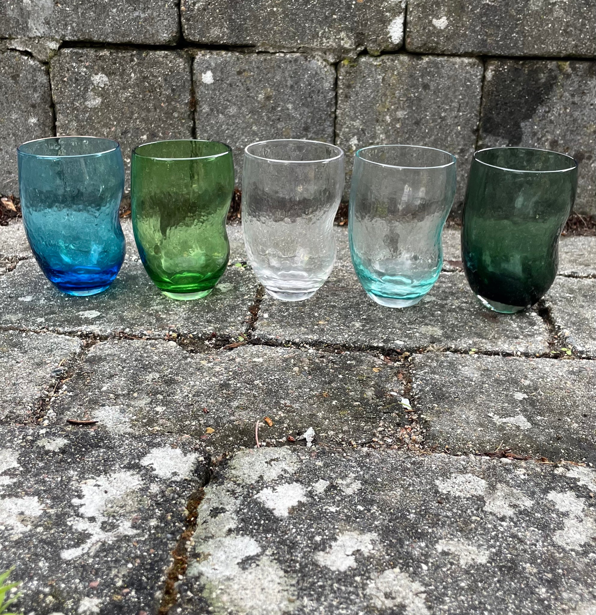Vandglas, lys grøn